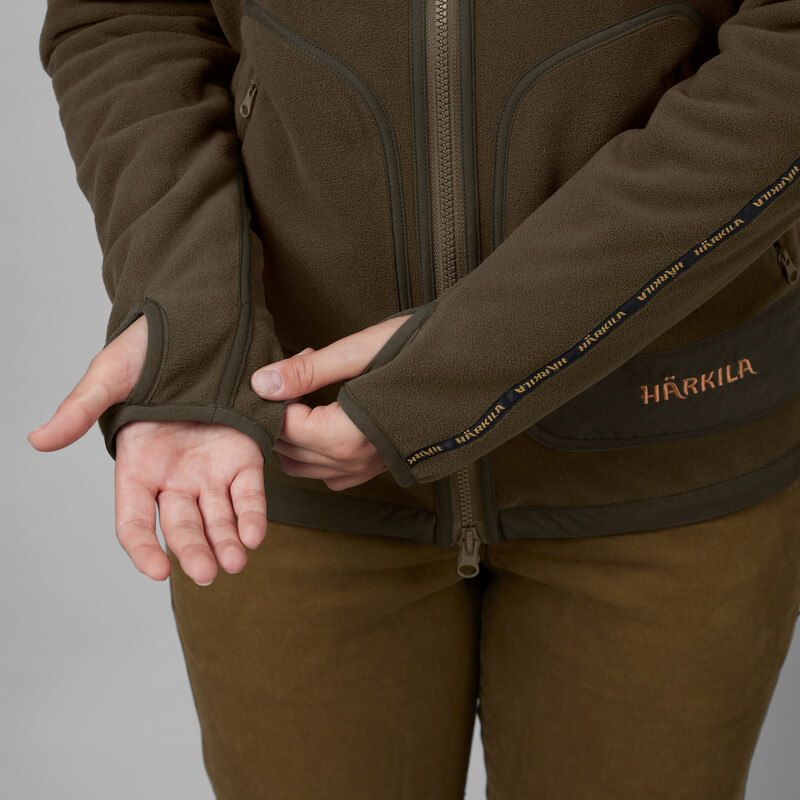 Härkila Geacă fleece Kamko pentru femei, maro/roșu, mărimea L