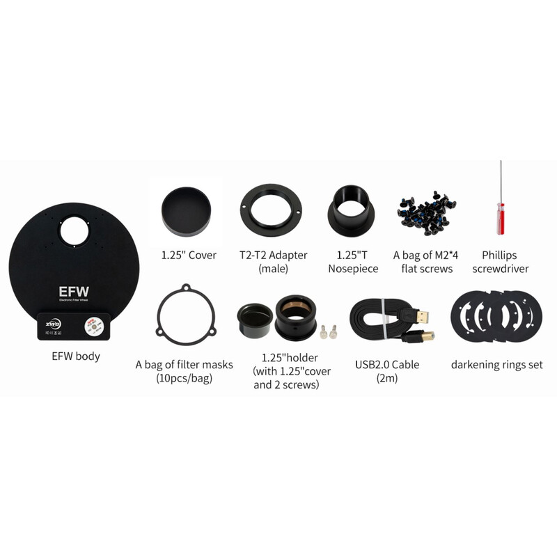 ZWO Roată filtru motorizată EFW 7x36mm II