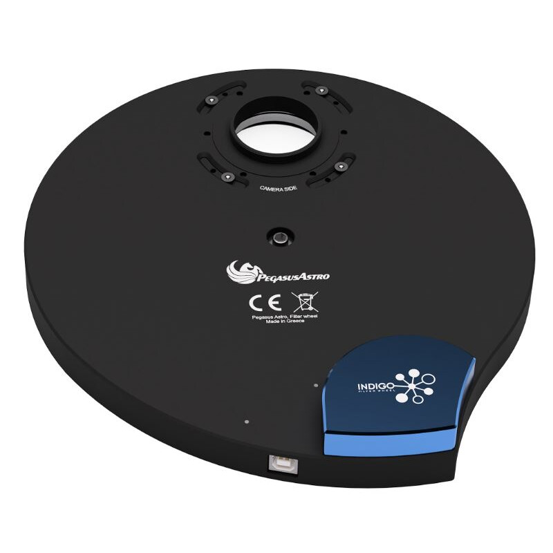 PegasusAstro Roată de filtre Indigo + filtre Optolong LRGB 2"