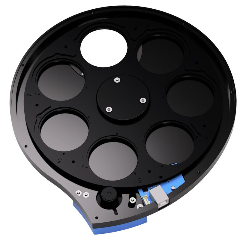 PegasusAstro Roată de filtre Indigo + filtre Optolong LRGB 2"