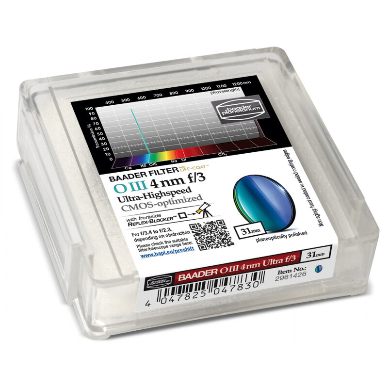 Baader Filtre OIII CMOS f/3 Ultra-Highspeed-Filter 31mm