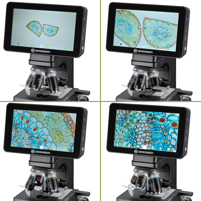Bresser Researcher Microscop LCD, ecran, 40x-600x, DL, LED, 16MP