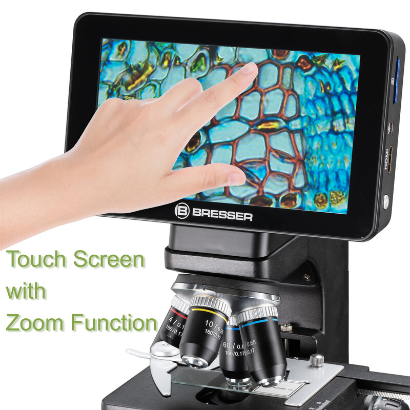 Bresser Researcher Microscop LCD, ecran, 40x-600x, DL, LED, 16MP