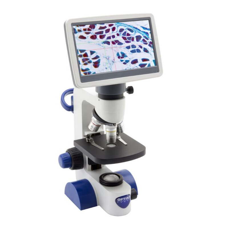 Optika Microscop B-61V, Ecran, 7 inch, DIN, achro, 40-400x, LED, 1W