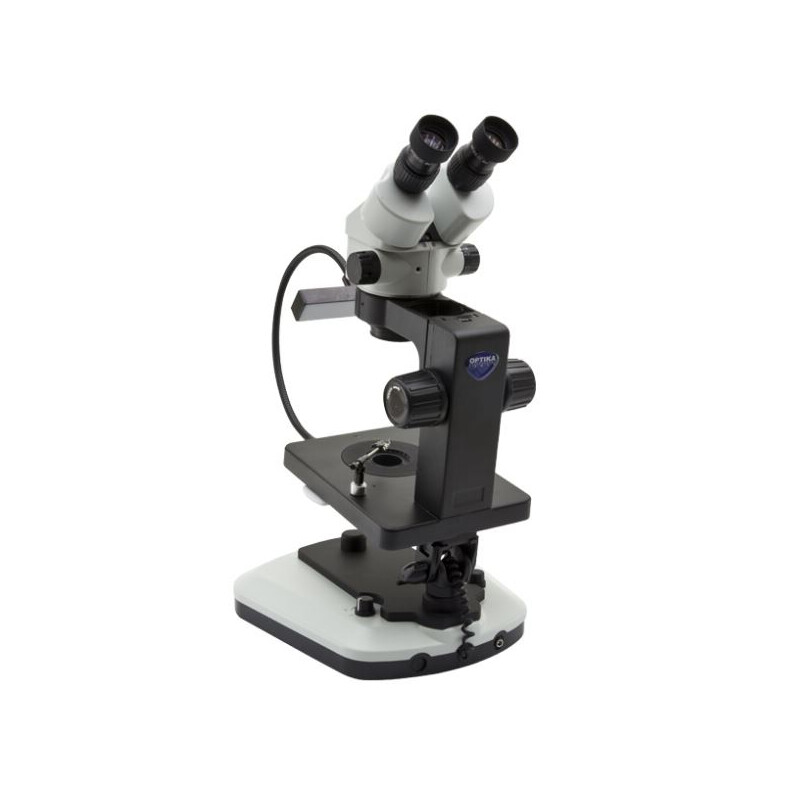 Optika microscopul stereoscopic zoom OPTIGEM-10, bino, BF, DF, Greenough, l.d. 100mm, 10x/21mm, 0.7x-4.5x