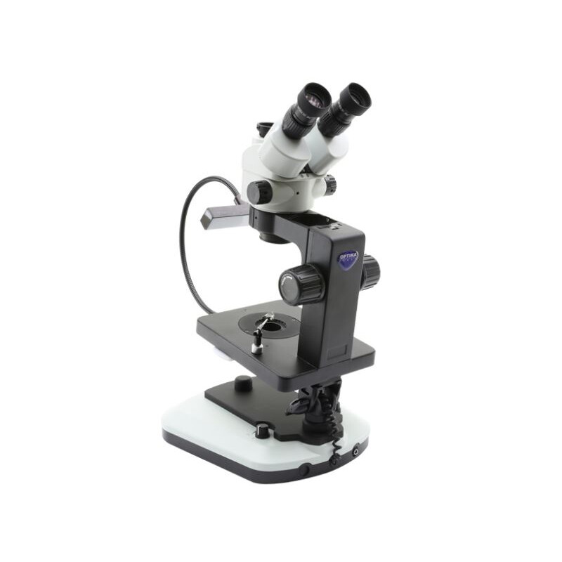 Optika microscopul stereoscopic zoom OPTIGEM-20 trino, BF, DF, Greenough, w.d. 100mm, 10x/21mm, 0,7x-4.5x