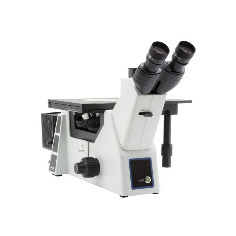 Optika Microscop inversat IM-5MET, MET trino, invers, 10x24mm, AL, Halogen, 12V/100W w.o. obiective