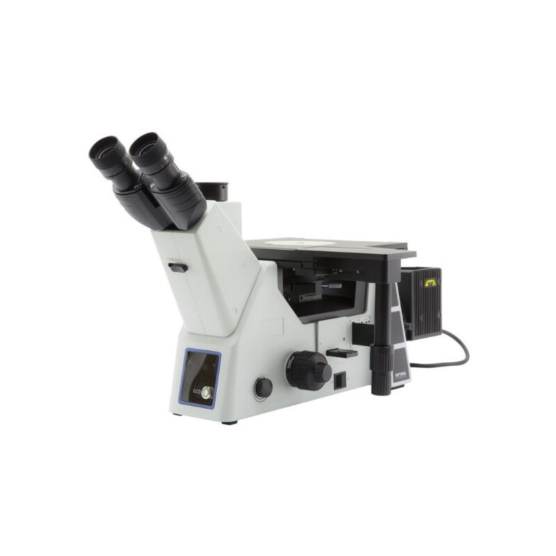 Optika Microscop inversat IM-5MET, MET trino, invers, 10x24mm, AL, Halogen, 12V/100W w.o. obiective