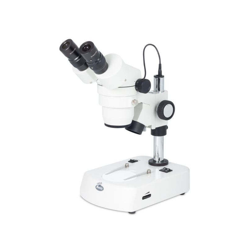 Motic microscopul stereoscopic zoom SMZ140-N2LED, bino, 10x/20, Al/Dl, 3W LED