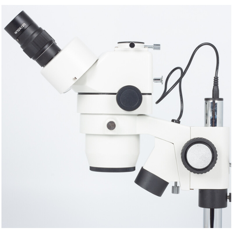 Motic microscopul stereoscopic zoom SMZ143-N2LED, trino, 10x/20, Al/Dl, 3W LED