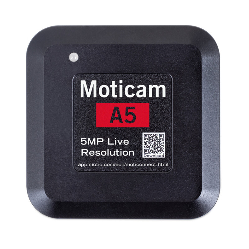 Motic Camera A5, color, sCMOS, 1/2.8", 2µm, 30fps, 5MP, USB 2.0