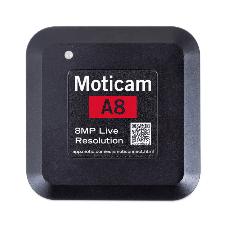 Motic Camera A8, color, sCMOS, 1/3", 1.34µm, 30fps, 8MP, USB 3.0