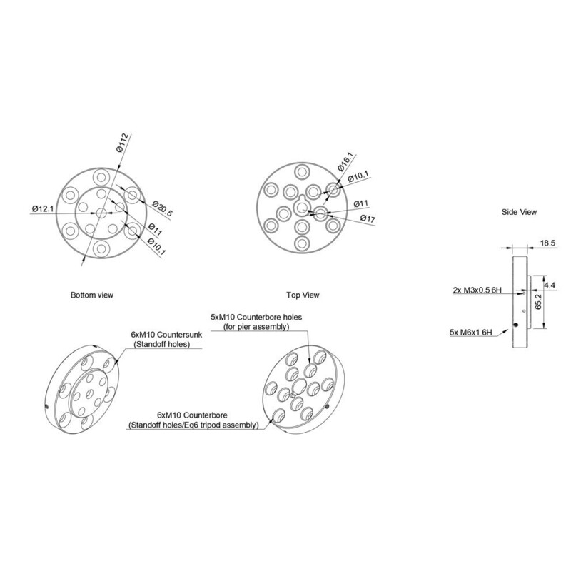 PegasusAstro Adaptor trepied Universal pentru NYX-101