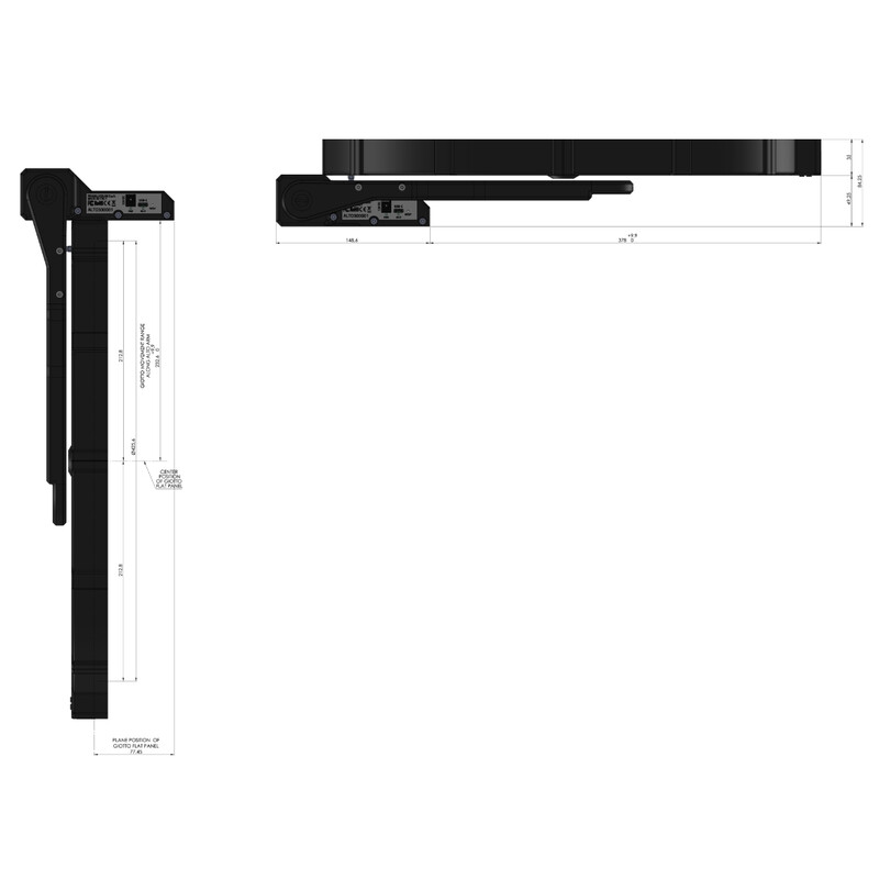 PrimaLuceLab Masca flatfield GIOTTO 430 cu copertină telescopică ALTO