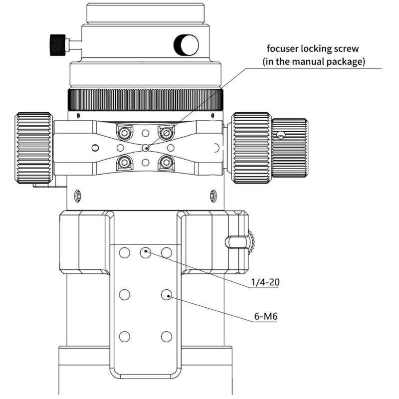 Omegon Refractor apochromat Pro APO AP 61/360 Triplet ED OTA + Pro Reducer 0.75x