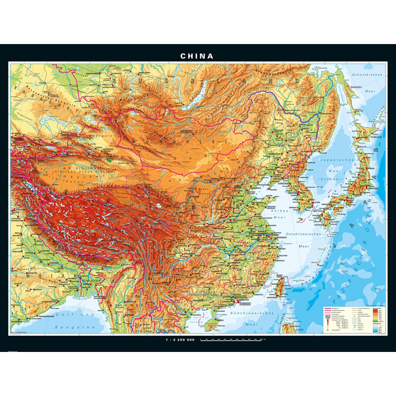 PONS Harta China physisch (203 x 156 cm)