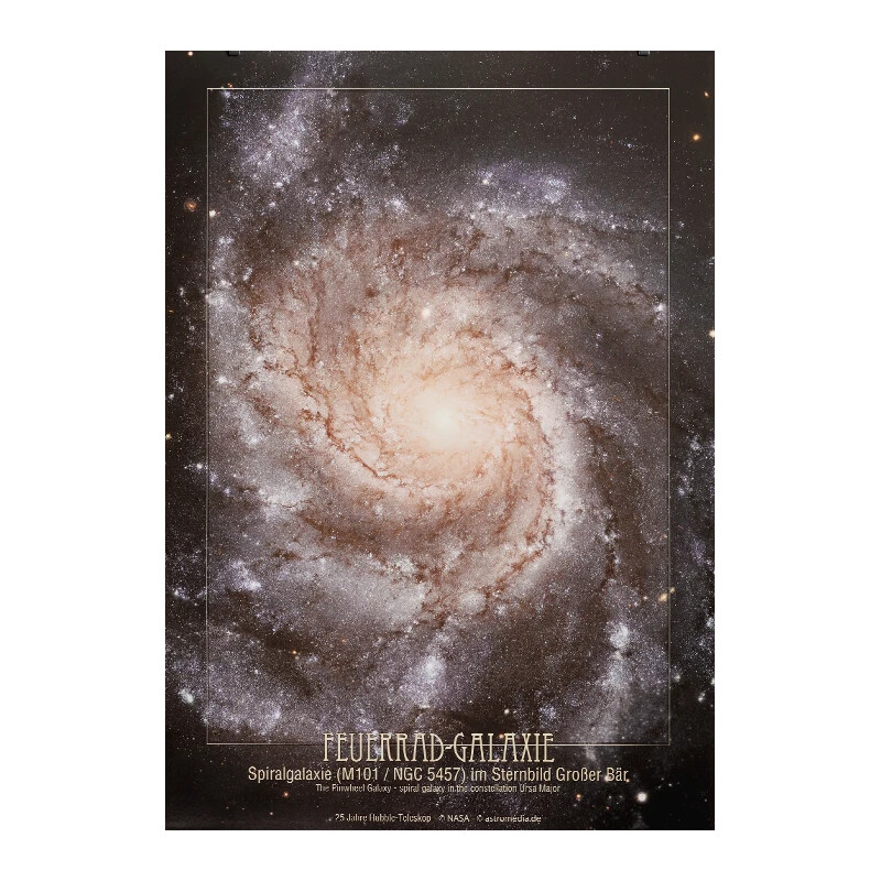 AstroMedia Poster Galaxia roata de foc