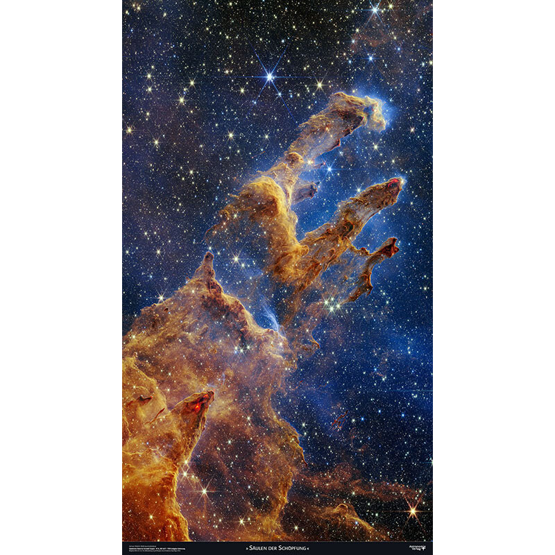 Astronomie-Verlag Poster Coloanele creației 56 cm × 100 cm