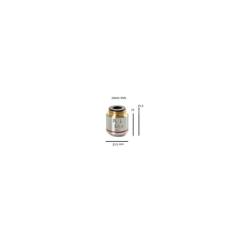 Euromex Obiectiv BS.8105, Plan PL 5x/0.12, l.d. 26.1 mm, infinit (bScope)