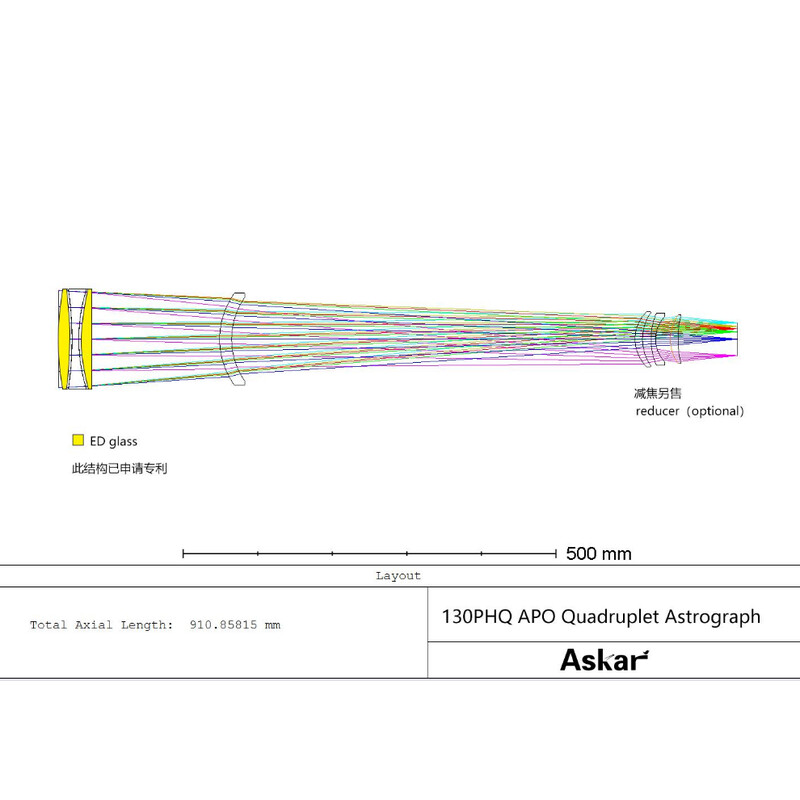 Askar Refractor apochromat AP 130/1000 130PHQ OTA