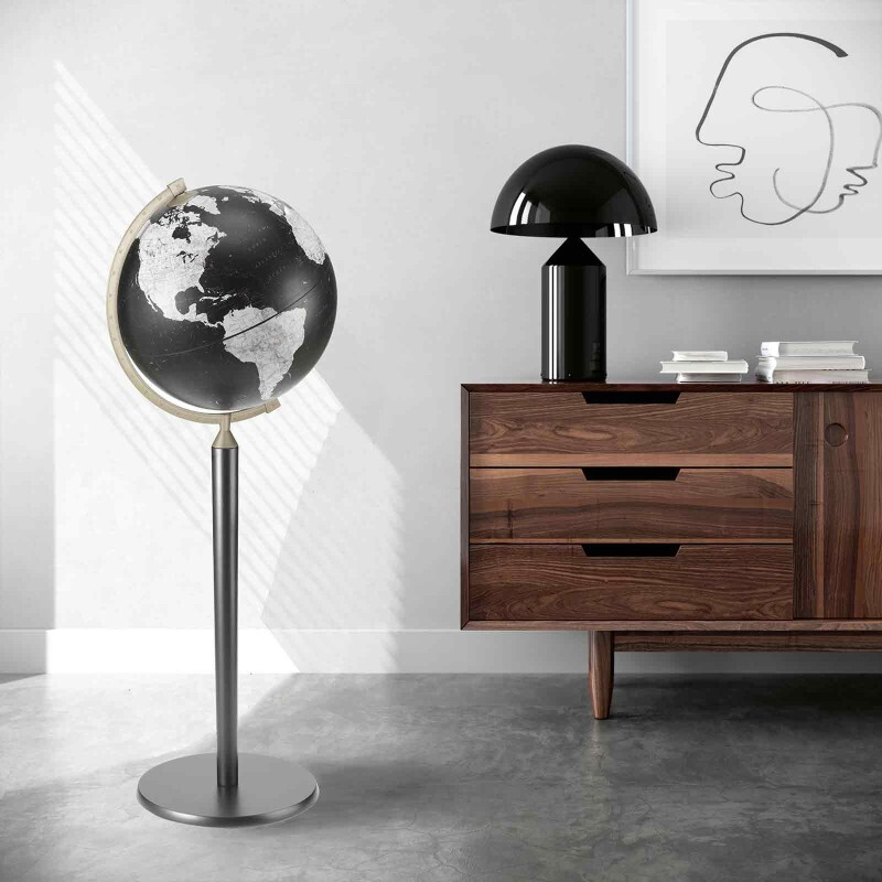 Zoffoli living Glob cu stand Vasco da Gama All Black 40cm