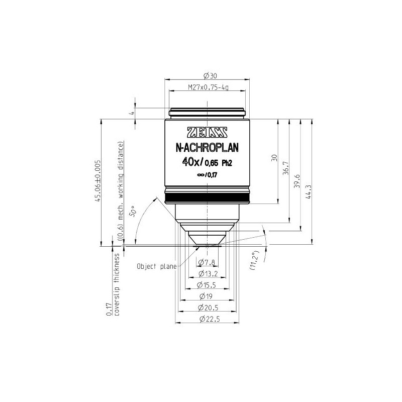 ZEISS Obiectiv N-Achroplan 40x/0,65 Ph2 M27