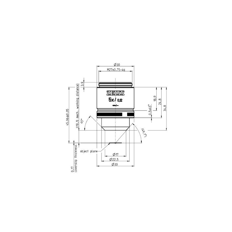 ZEISS Obiectiv A-Plan 5x/0.12 M27