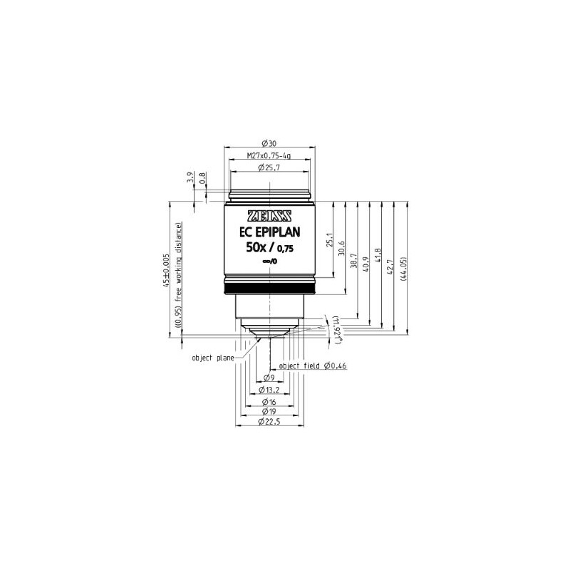 ZEISS Obiectiv EC Epiplan 50x/0.75 M27