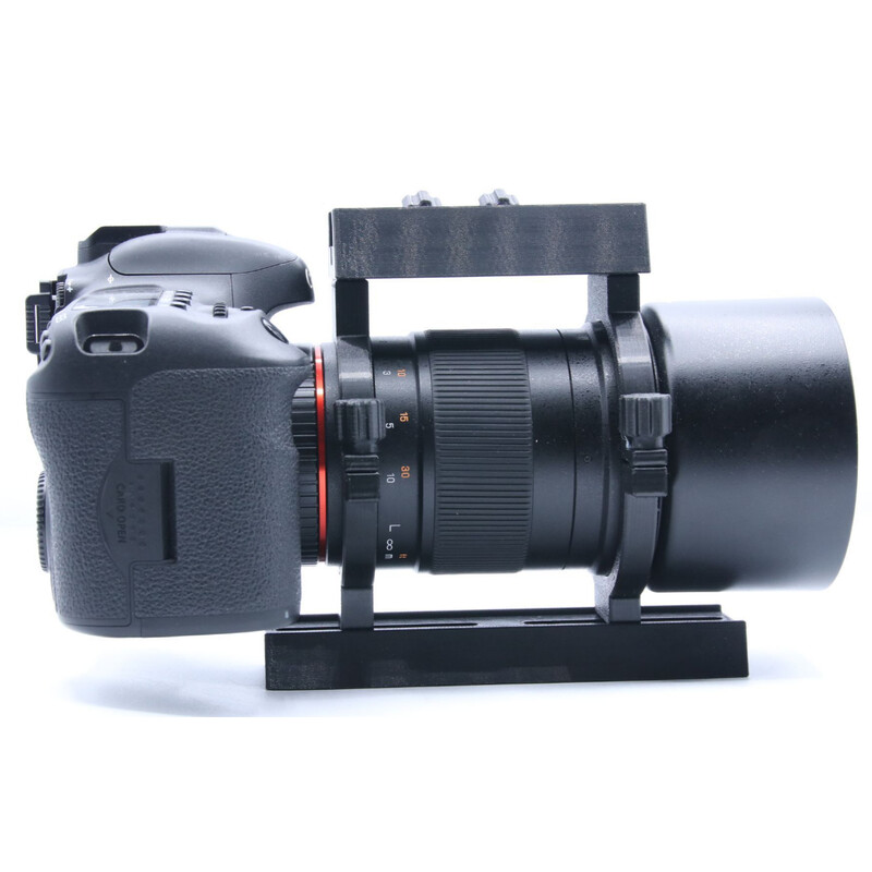 Astroprints Inele de prindere cu inele pentru vizor și șină prismatică pentru obiectivul Samyang 135 mm f/2