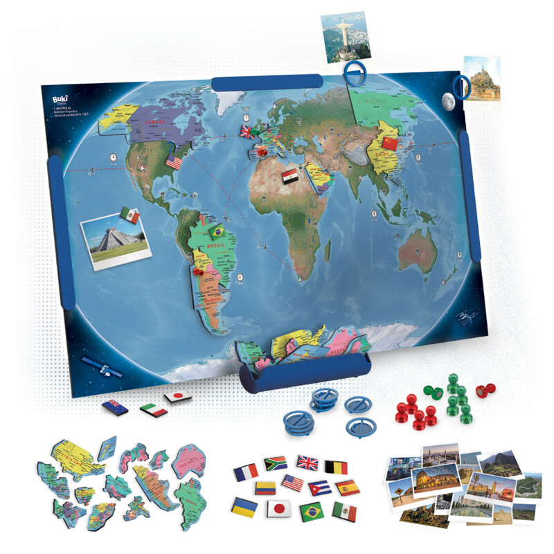 Buki Harta pentru copii Magnetische Weltkarte (70x38cm)