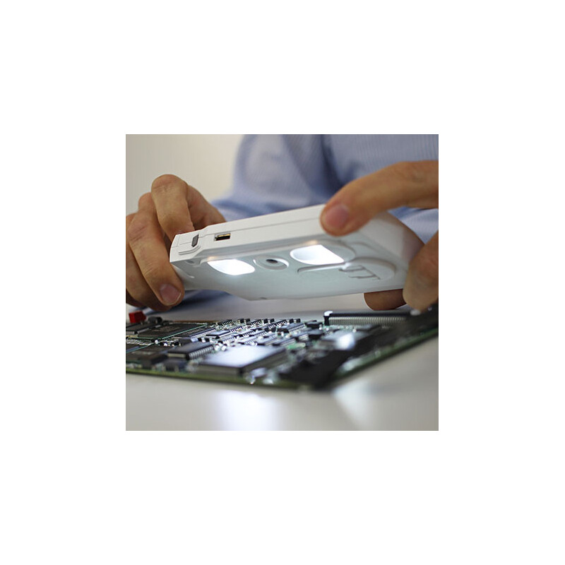 Vision Engineering Lupa Lupă digitală portabilă CAMß, 4x-20x, LED, baterie reîncărcabilă