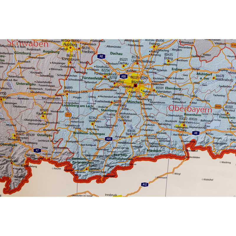 GeoMetro Harta Verwaltungskarte Deutschland politisch (84 x 114 cm)