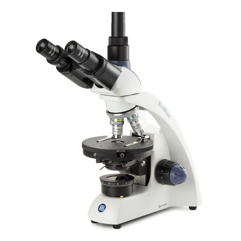 Euromex Microscop EuroBlue, BB.4241-P-HLED,trino, Pol, DIN, 40x-400x, 10x/18, LED, 1W
