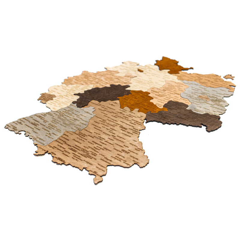 Abraham Wood Decor Harta Puzzle din lemn cu Germania (60 x 80 cm)