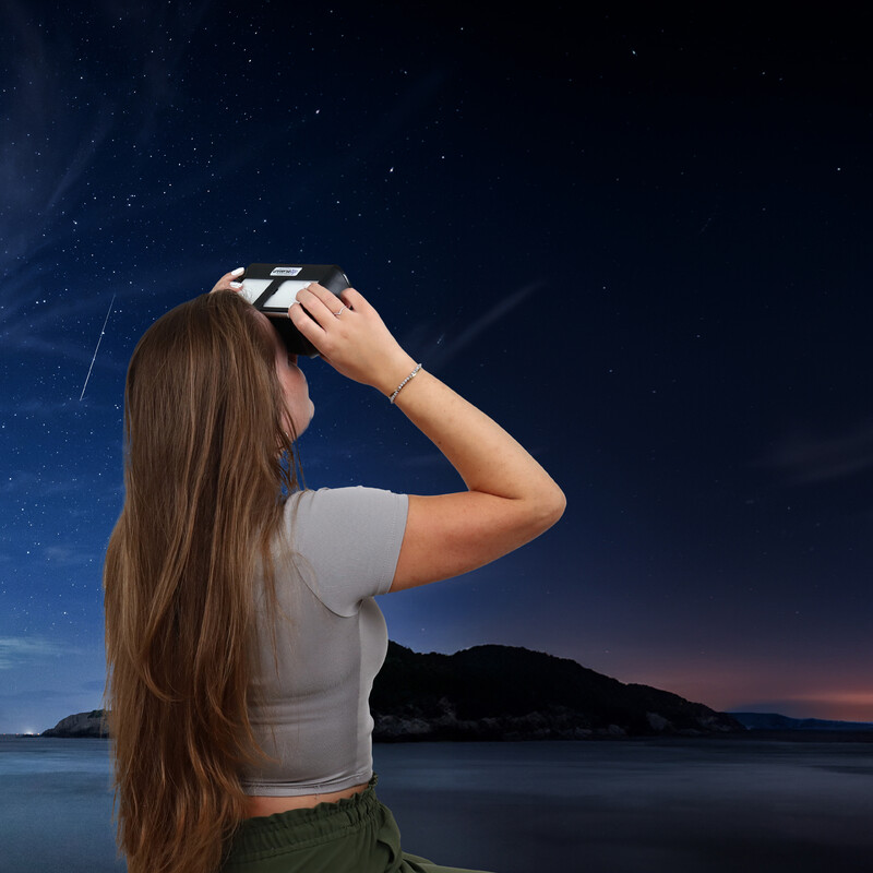 Omegon Planetariu personal Universe2Go+ + Sonnenfinsternisbrille Solar Safe Deluxe