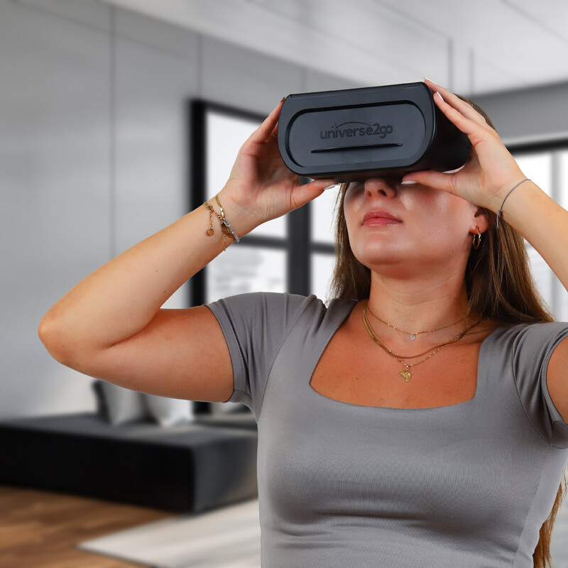 Omegon Planetariu personal Universe2Go+ + Sonnenfinsternisbrille Solar Safe Deluxe