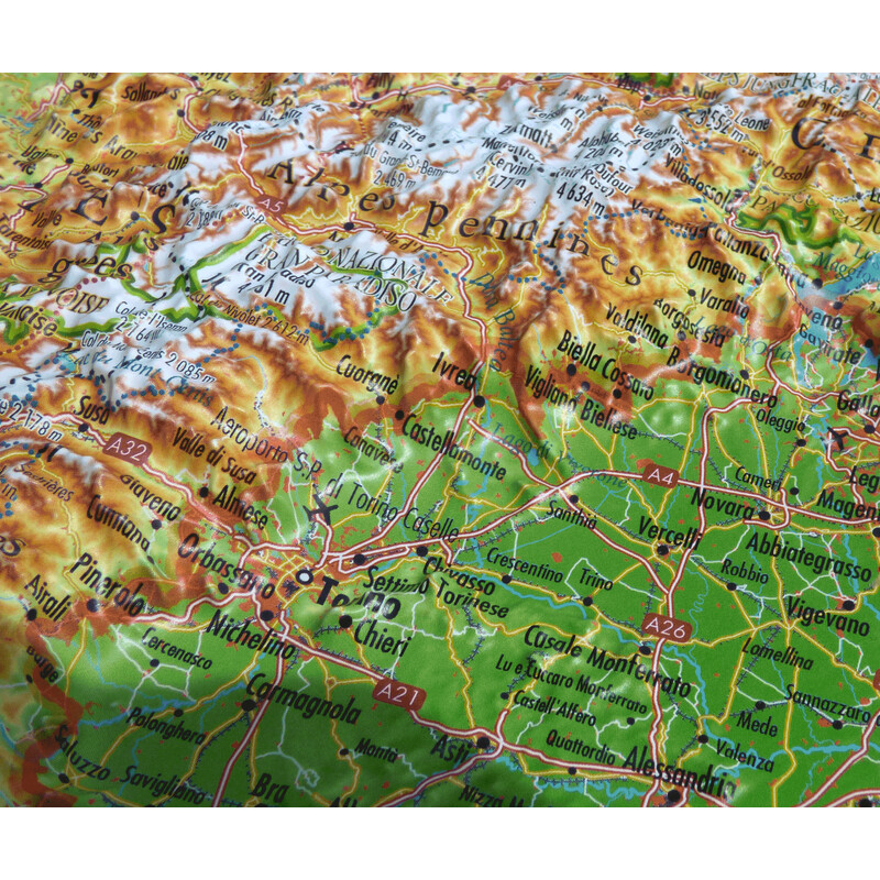 3Dmap Harta regionala Massif de L'Arc Alpin