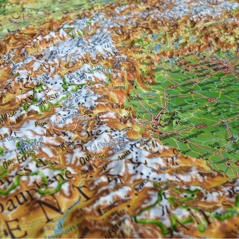 3Dmap Harta regionala Massif de L'Arc Alpin