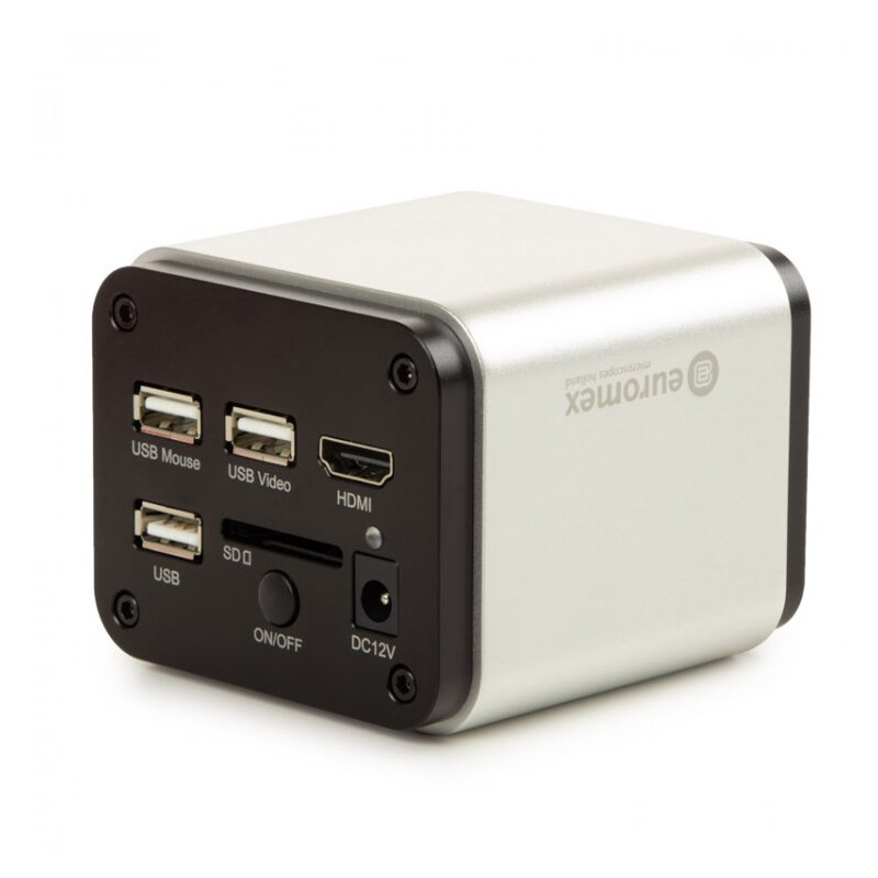 Euromex Camera VC.3039-HDS, color, 1/2.8", 1.45 µm, 60/30 fps, 8 MP, HDMI/USB, ecran HD de 13 inch