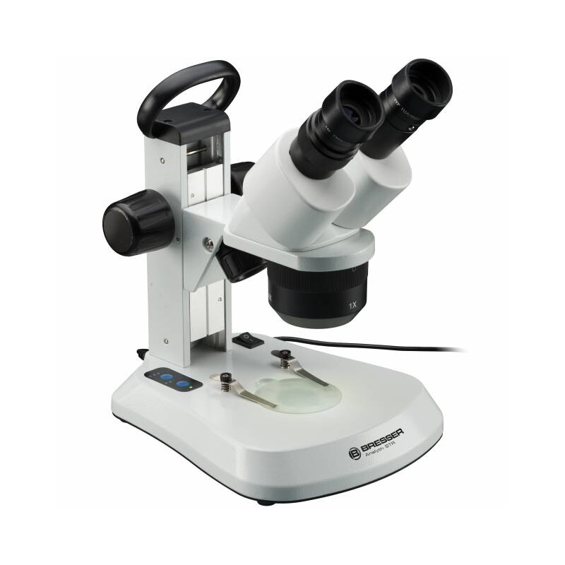 Bresser Microscopul stereoscopic Analyth STR 10x-40x bino; Greenough; 50mm; 10x/20; 10-40x; LED, cameră, 2MP