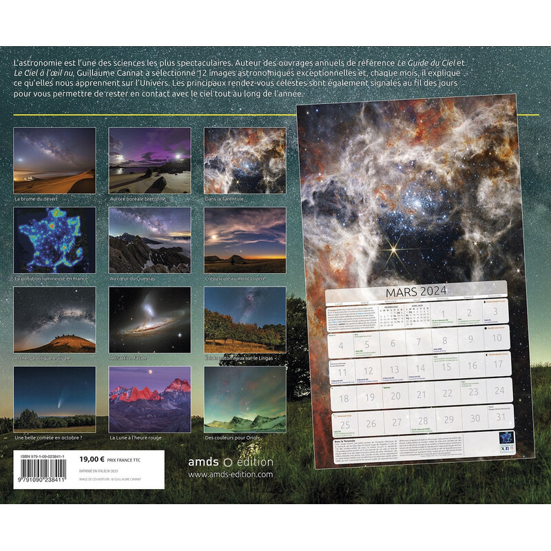 Amds édition  Calendar Astronomique 2024
