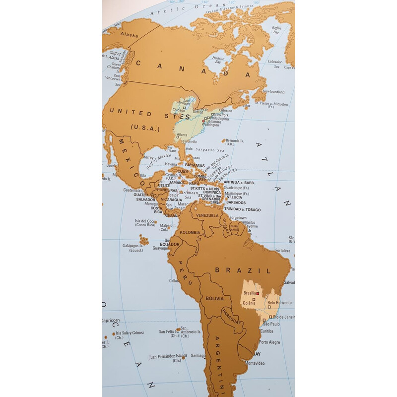 Stiefel Harta lumii Scratchmap (95 x 66 cm)
