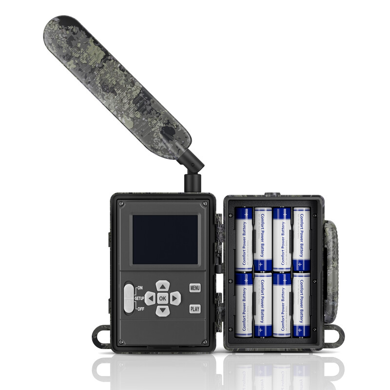 ZEISS Cameră  viata sălbătică Set Secacam 5 & carcasă metalică & panou solar