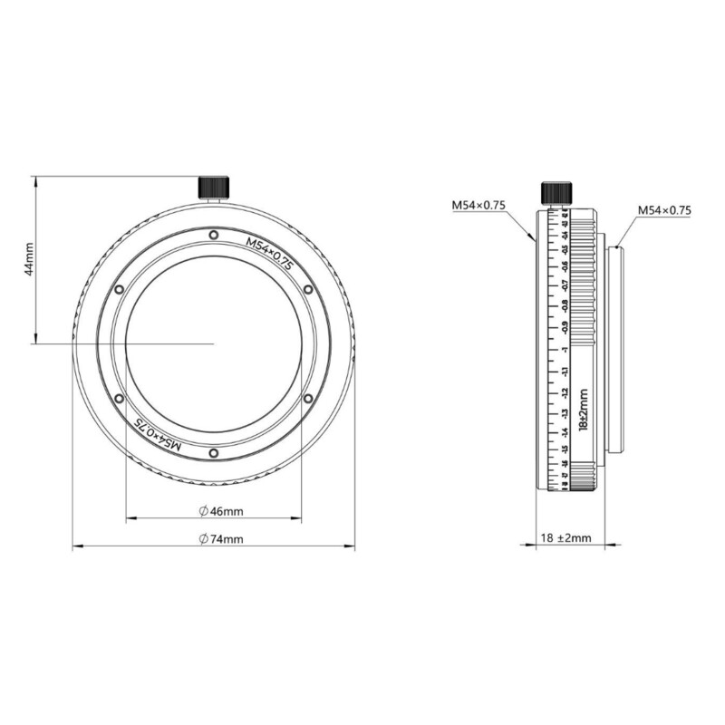Askar Adaptor pentru tub extensie M54/M54 16-20mm