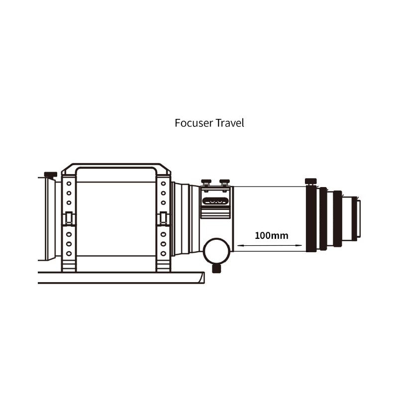 ZWO Refractor apochromat FF80 AP 80/600 Quadruplet OTA