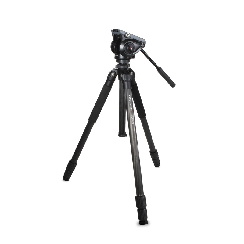 Kite Optics Trepied din carbon Ardea CF + Manfrotto MVH500AH