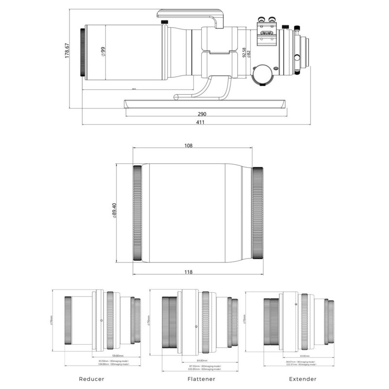 Askar Refractor apochromat AP 60/360 80/500 V OTA