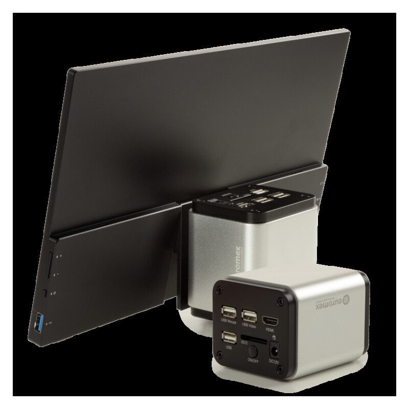 Euromex Camera VC.3043 HDS, UHD, 8,3 MP, 1/1,8 Zoll, 4K-Farbsensor, 13-Zoll-Touchscreen, 30fps HDMI, 20fps USB