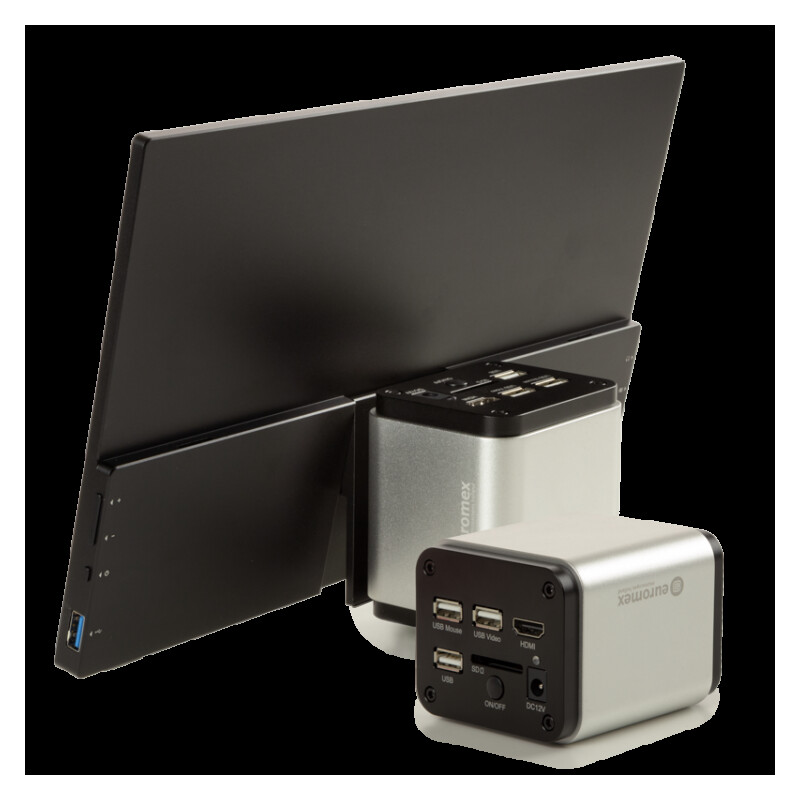 Euromex Camera VC.3043 HDS, UHD, 8,3 MP, 1/1,8 inch, senzor color 4K, ecran tactil de 13 inch, 30 fps HDMI, 20 fps USB