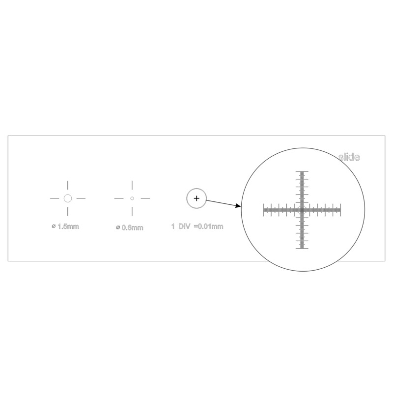 MAGUS Diapozitiv de microscop pentru Calibrare CS5